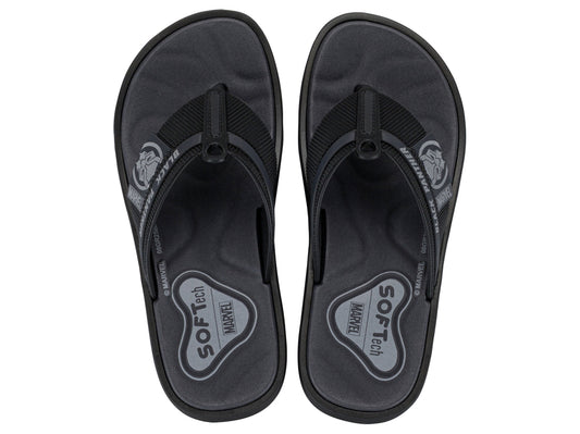 Sandalia Infantil Negro/Gris Marvel Ipanema