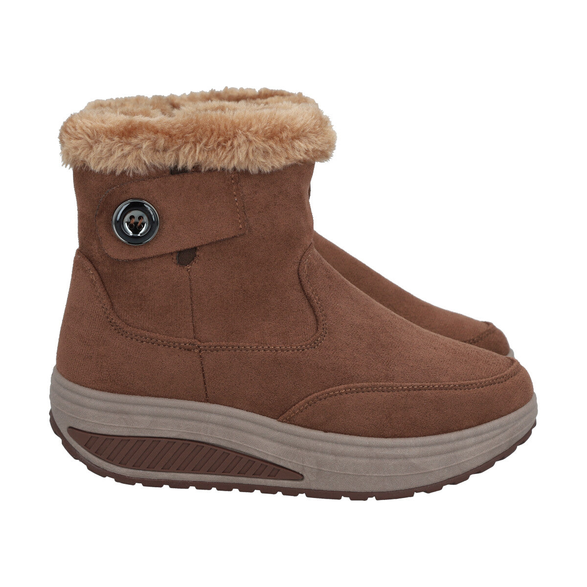 Botin Mujer Café con Chiporro Sole Police