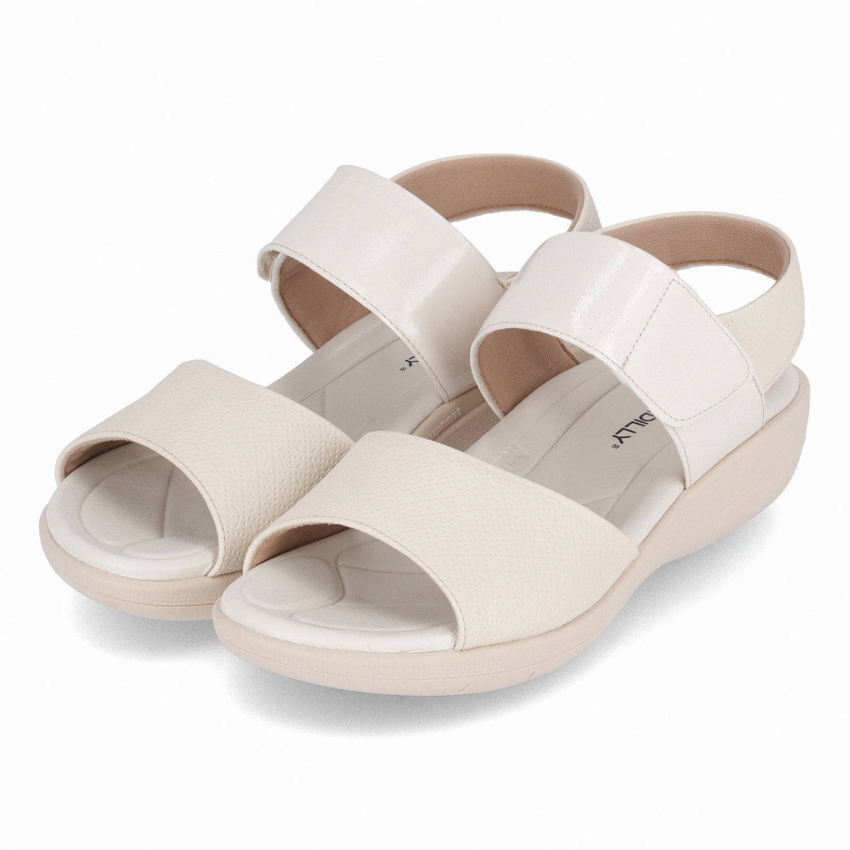 Sandalia Mujer Crema Fascitis Anabela 15 Piccadilly