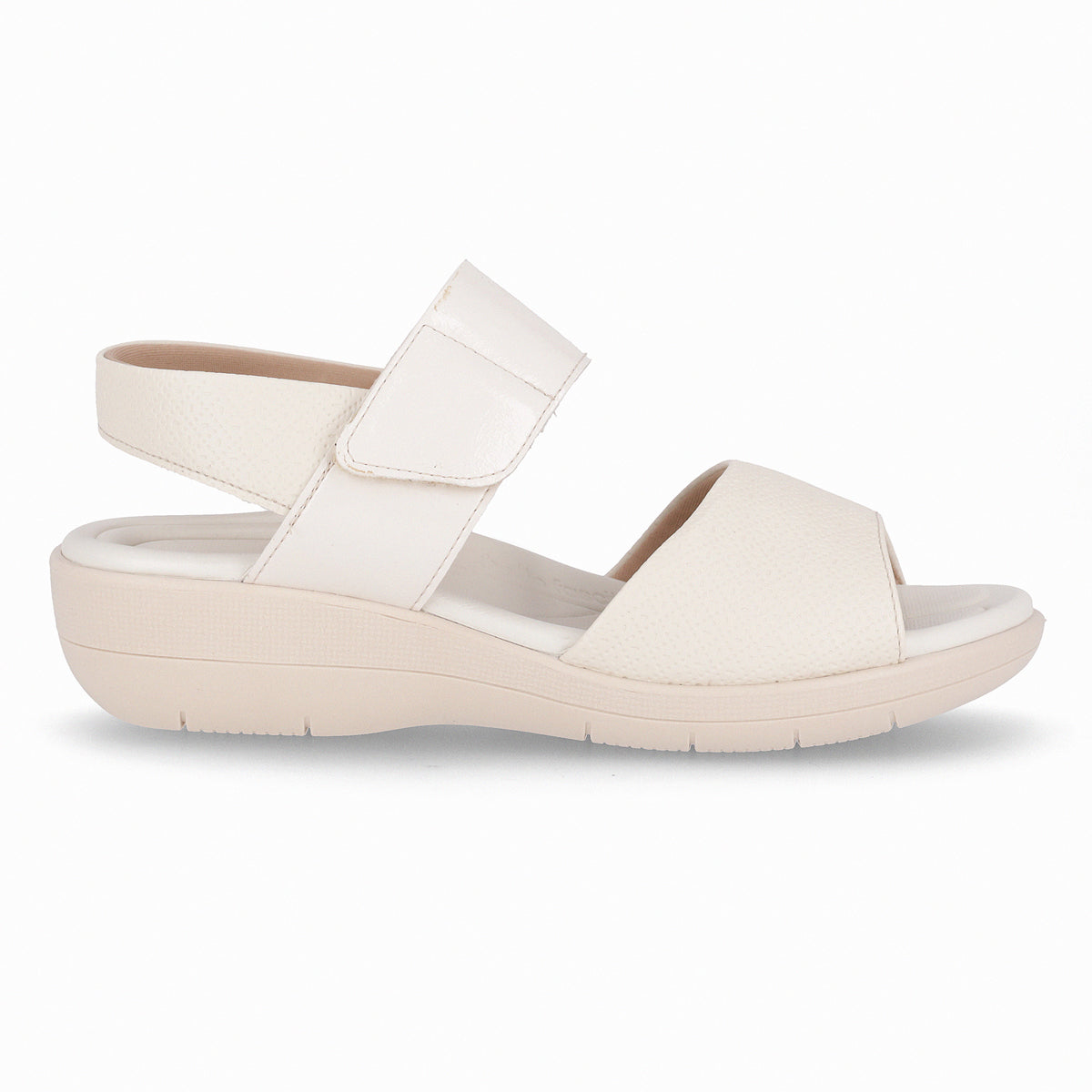 Sandalia Mujer Crema Fascitis Anabela 15 Piccadilly