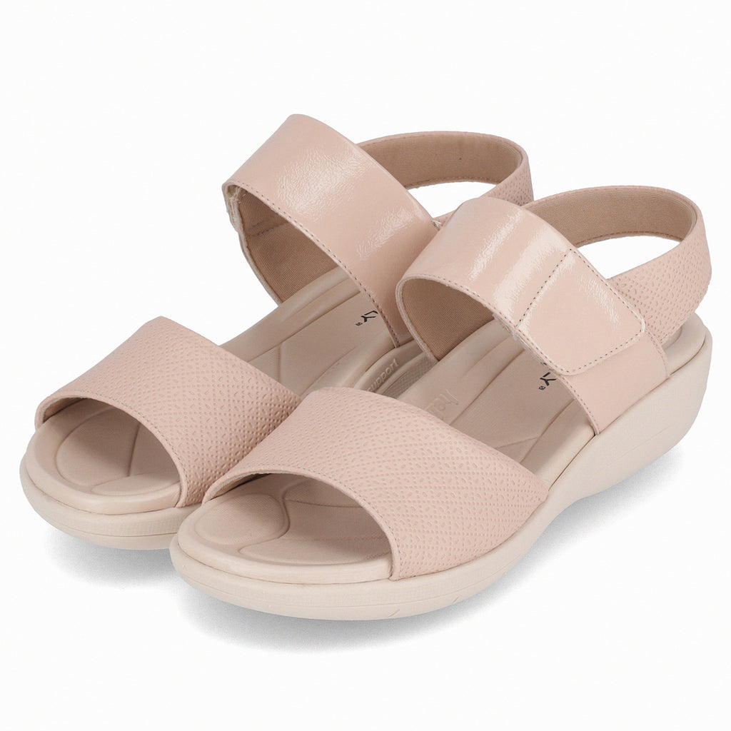 Sandalia Mujer Rosado Fascitis Anabela 15 Piccadilly