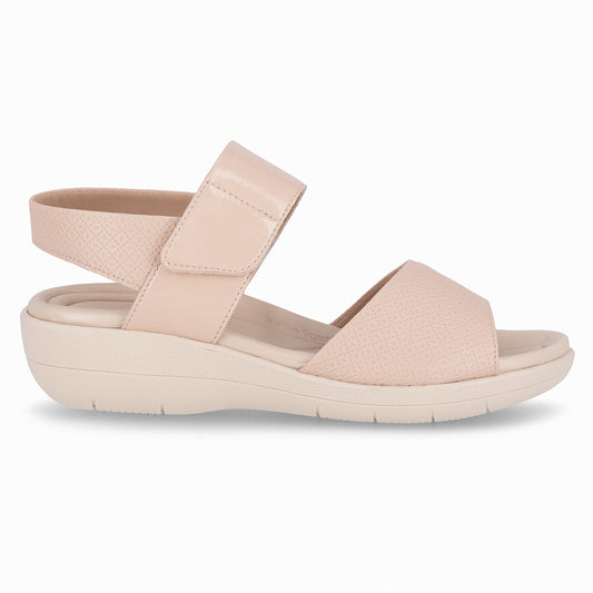 Sandalia Mujer Rosado Fascitis Anabela 15 Piccadilly