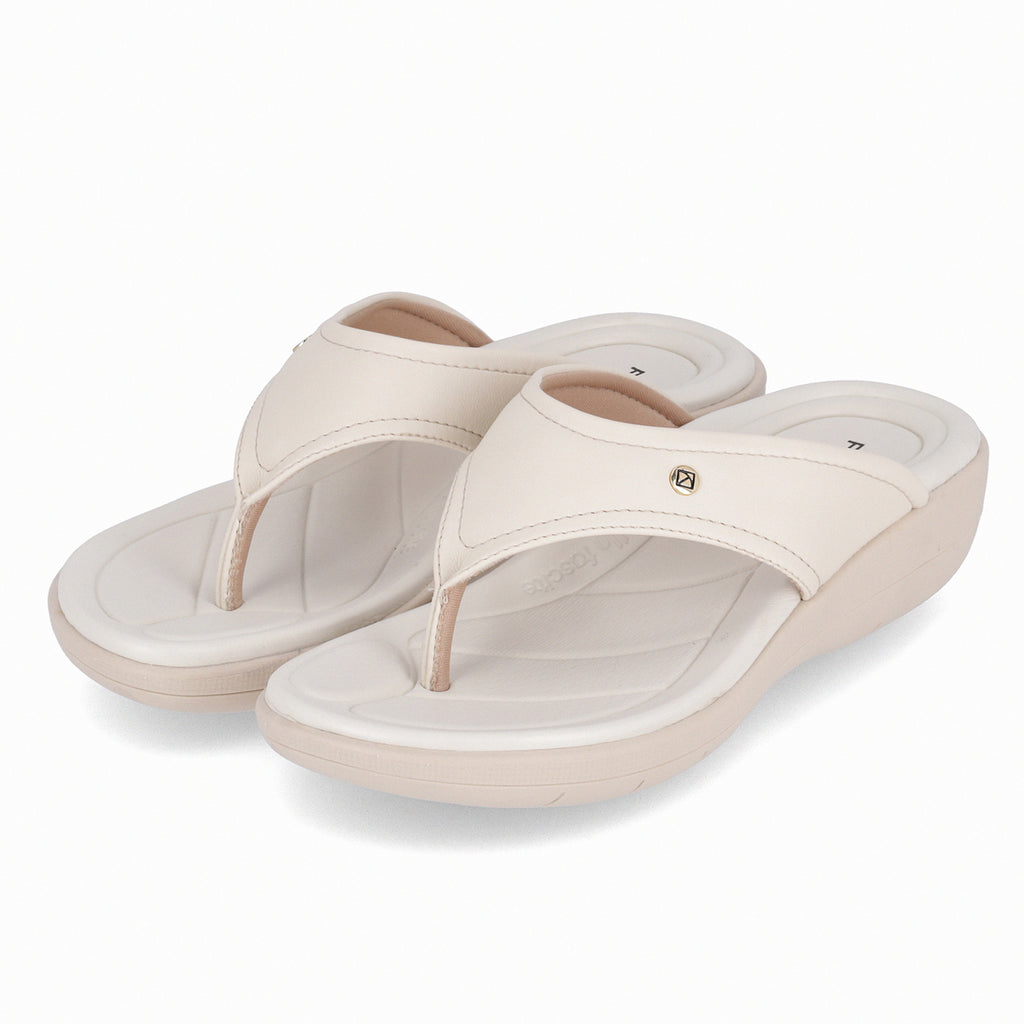 Sandalia Mujer Crema Fascitis Anabela 16 Piccadilly