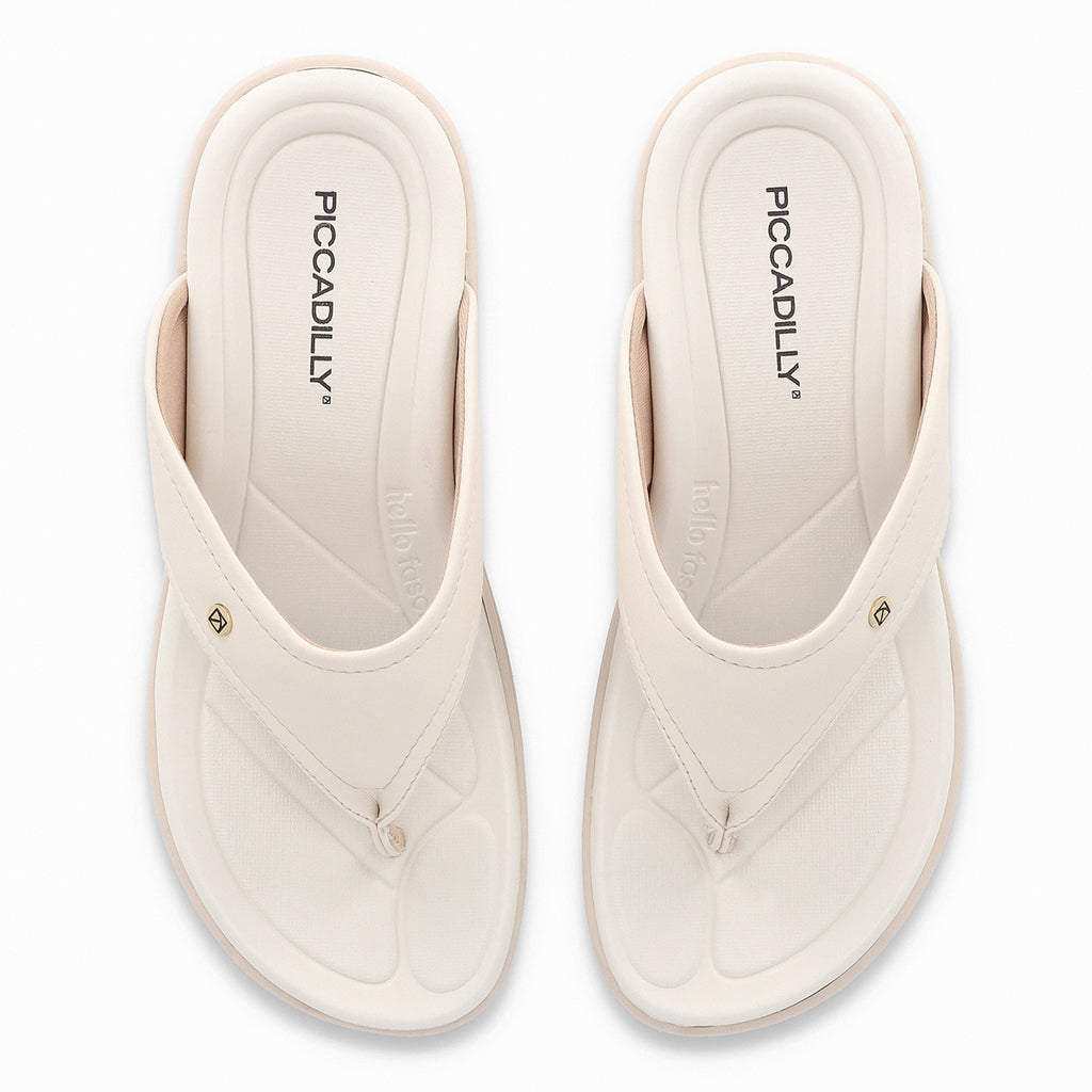 Sandalia Mujer Crema Fascitis Anabela 16 Piccadilly