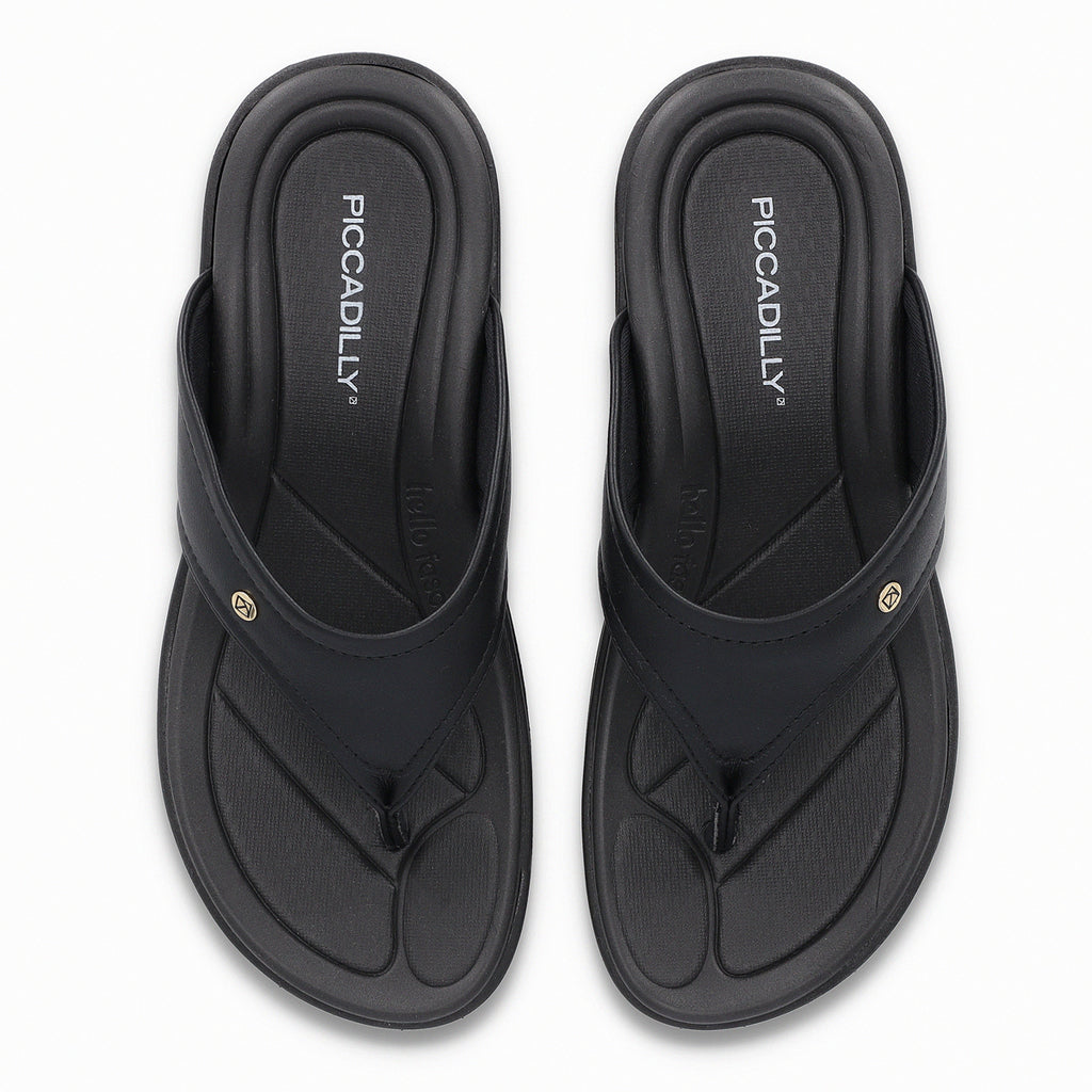 Sandalia Mujer Negro Fascitis Anabela 16 Piccadilly