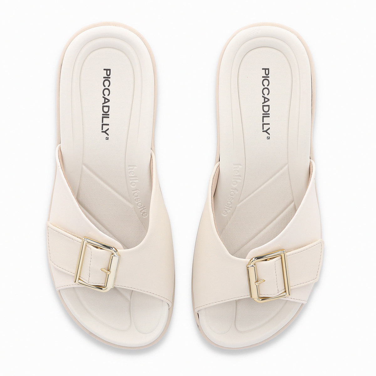 Sandalia Mujer Crema/Dorado Fascitis Anabela 16 Piccadilly