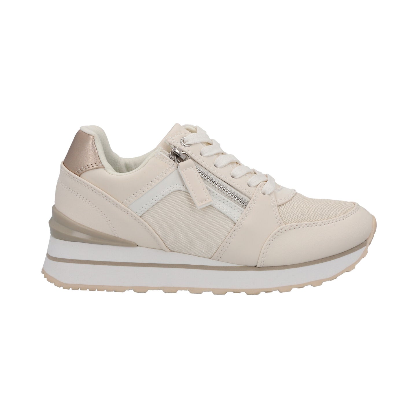 Zapatilla Urbana Mujer Beige Frida Detogni
