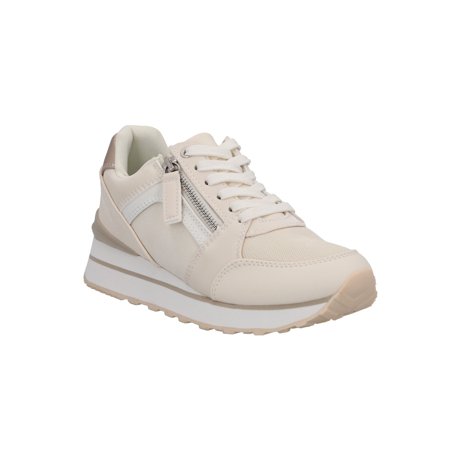 Zapatilla Urbana Mujer Beige Frida Detogni
