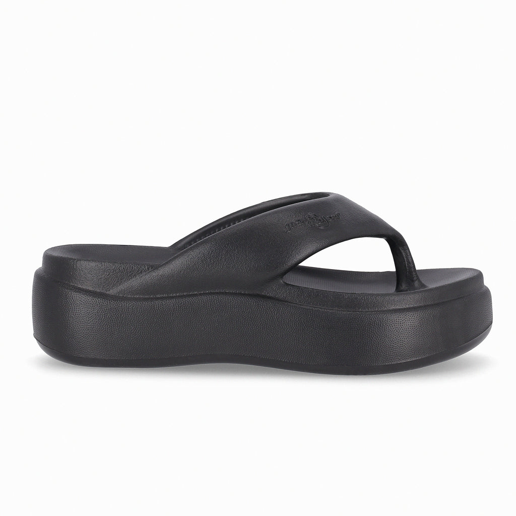 Sandalia Mujer Negro Marshmallow Plataforma Piccadilly