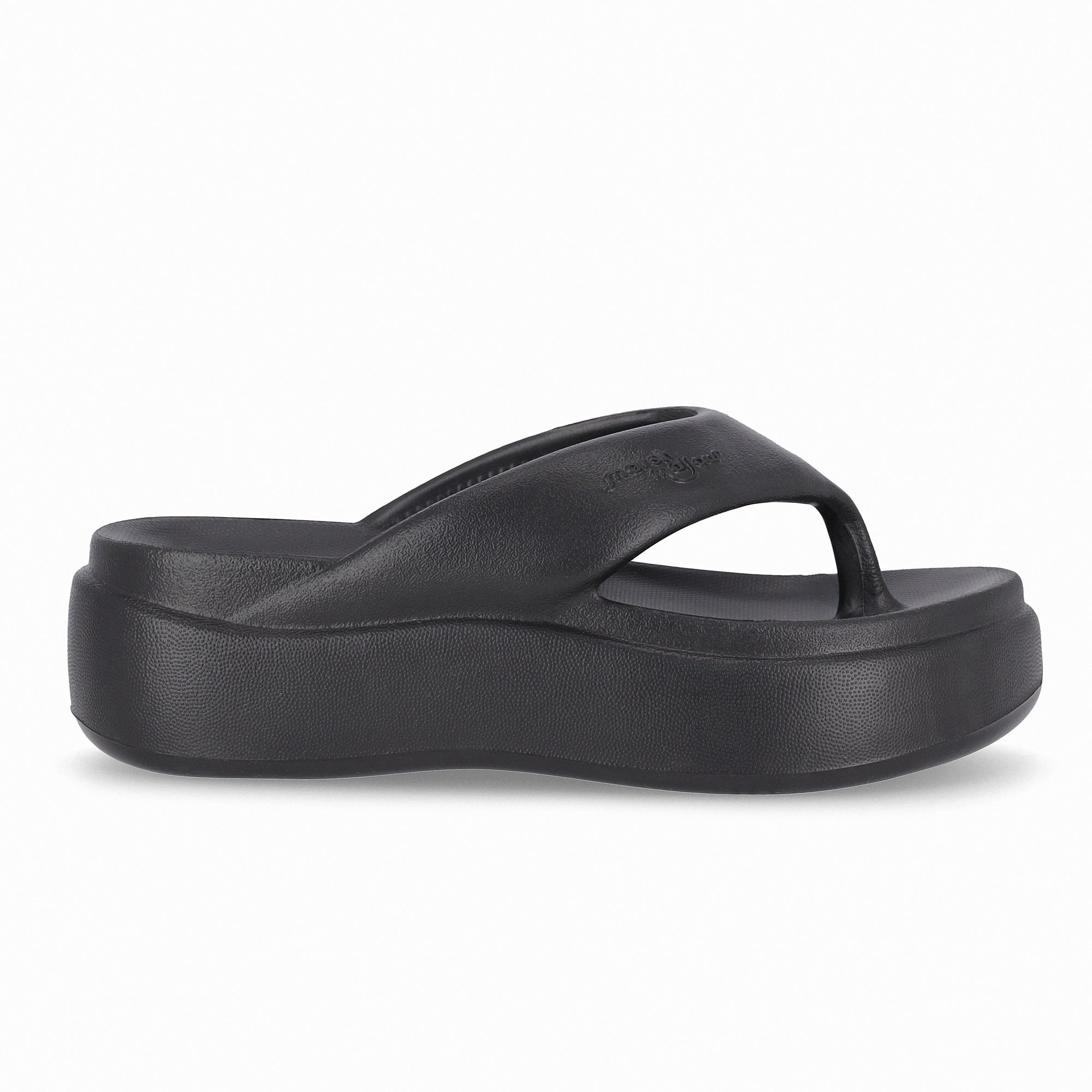 Sandalia Mujer Negro Marshmallow Plataforma Piccadilly