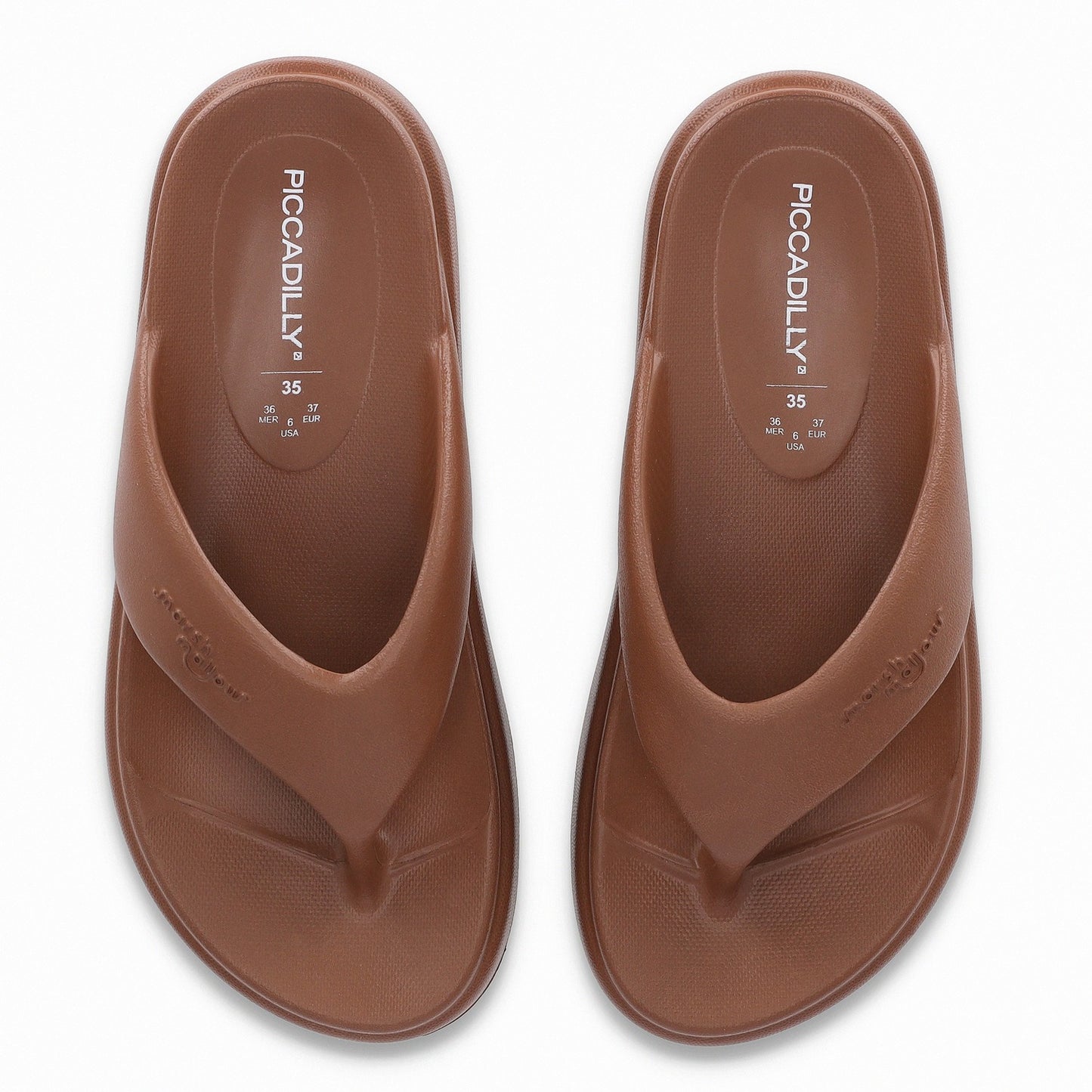 Sandalia Mujer Chocolate Marshmallow Plataforma Piccadilly