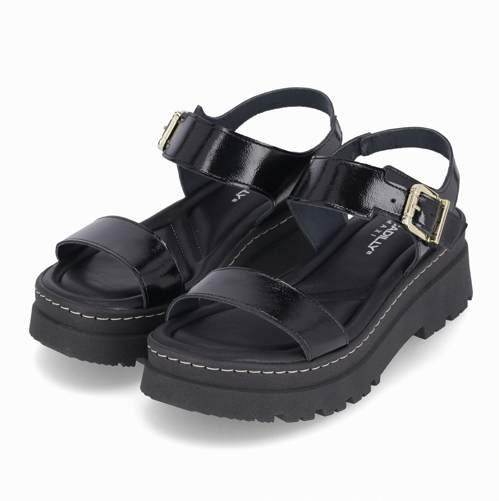 Sandalia Mujer Negro/Charol Nathalia 402 Piccadilly