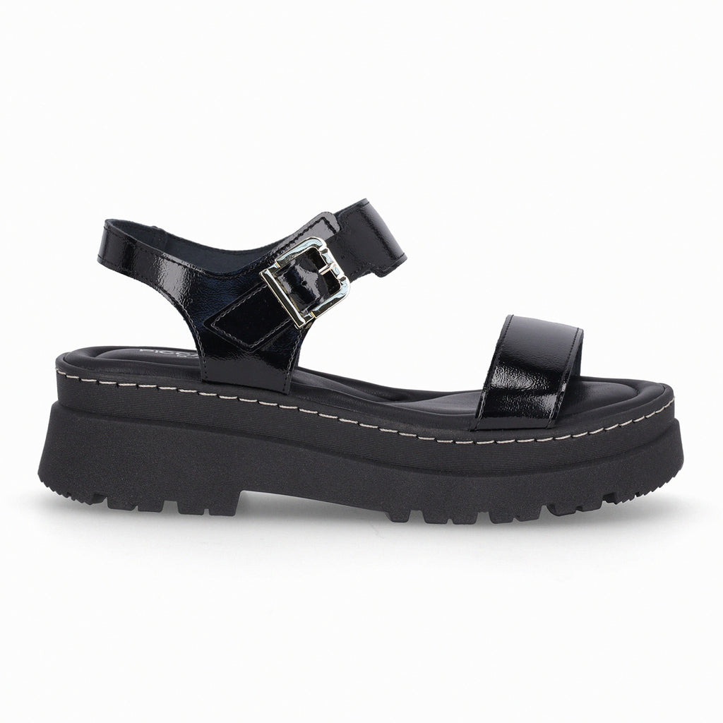 Sandalia Mujer Negro/Charol Nathalia 402 Piccadilly