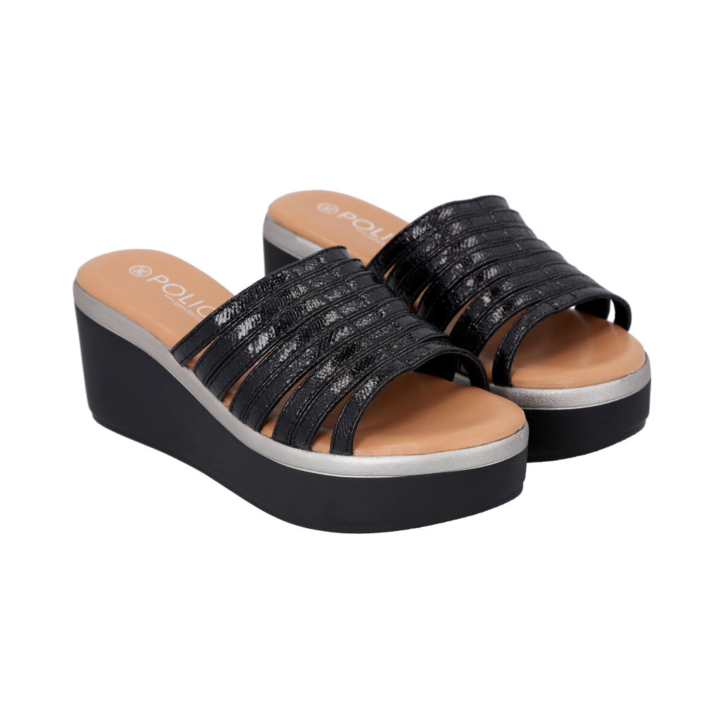 Sandalia Mujer Negro Lari 034 Police