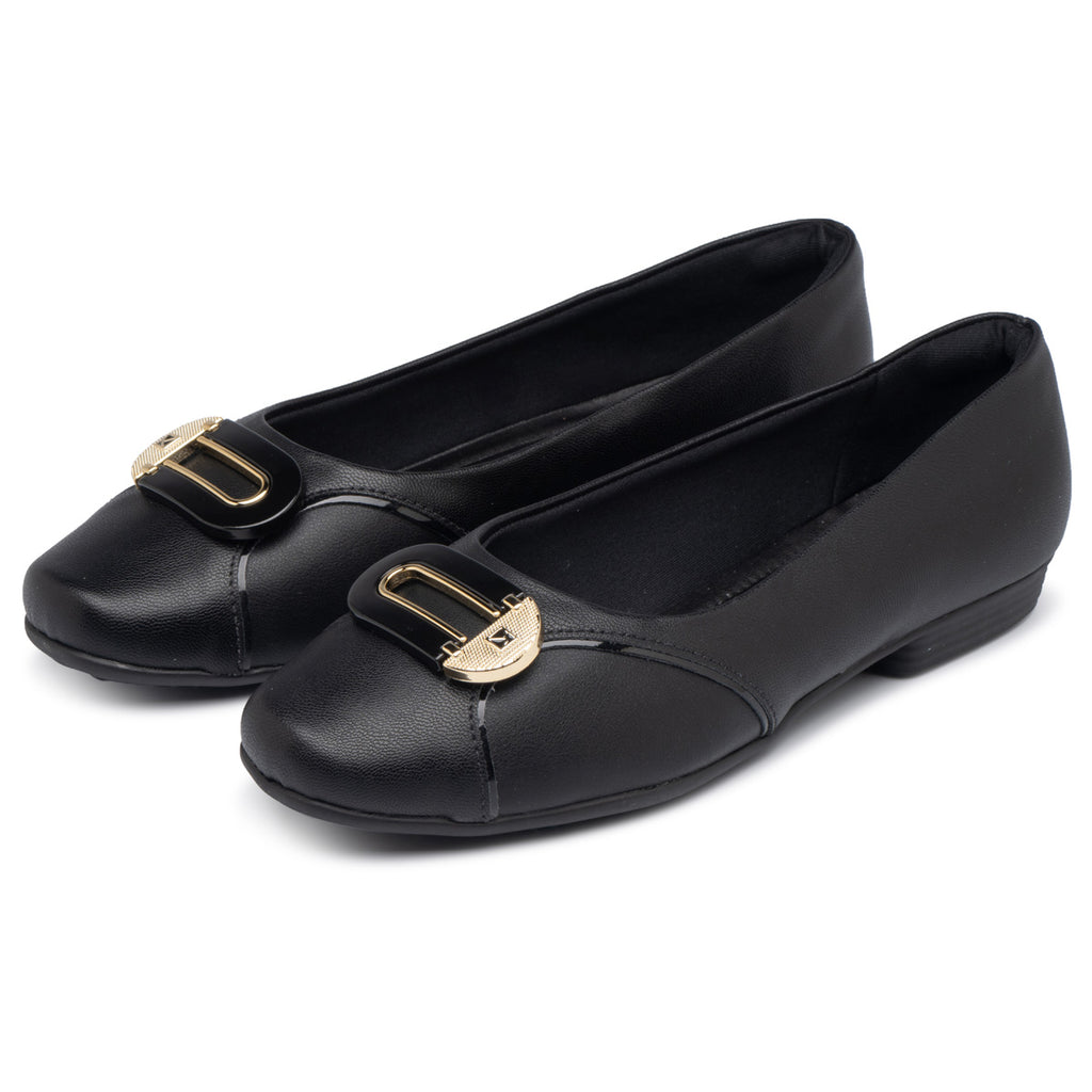 Zapato Mujer Negro/Dorado Raquel Piccadilly