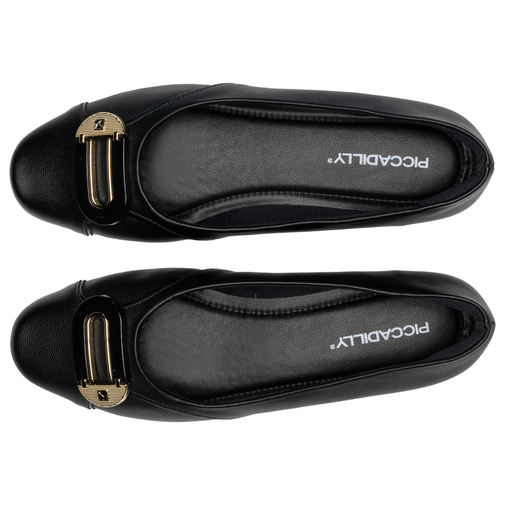 Zapato Mujer Negro/Dorado Raquel Piccadilly