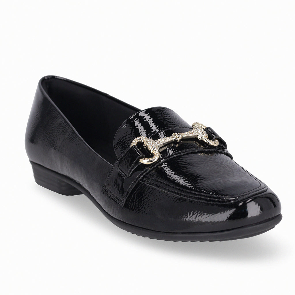 Mocasin Mujer Negro/Charol Raquel Piccadilly
