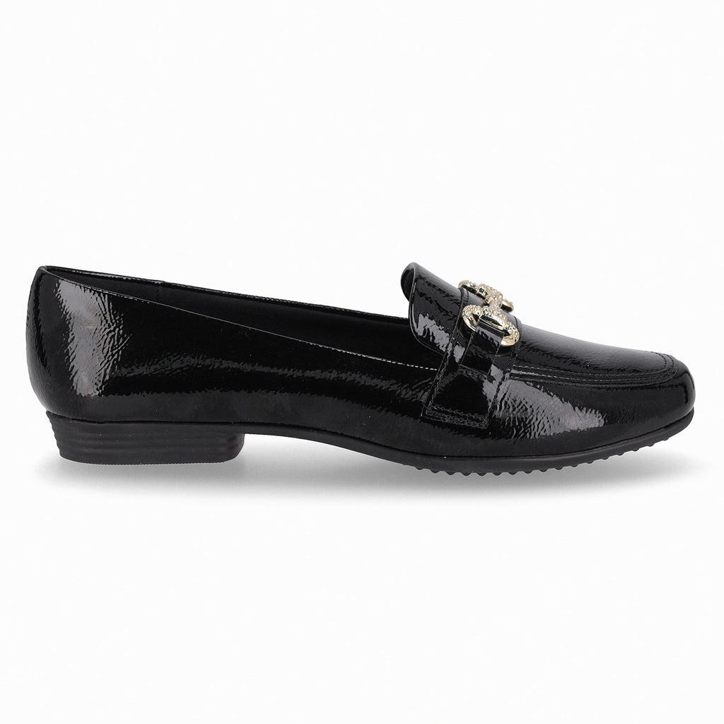 Mocasin Mujer Negro/Charol Raquel Piccadilly