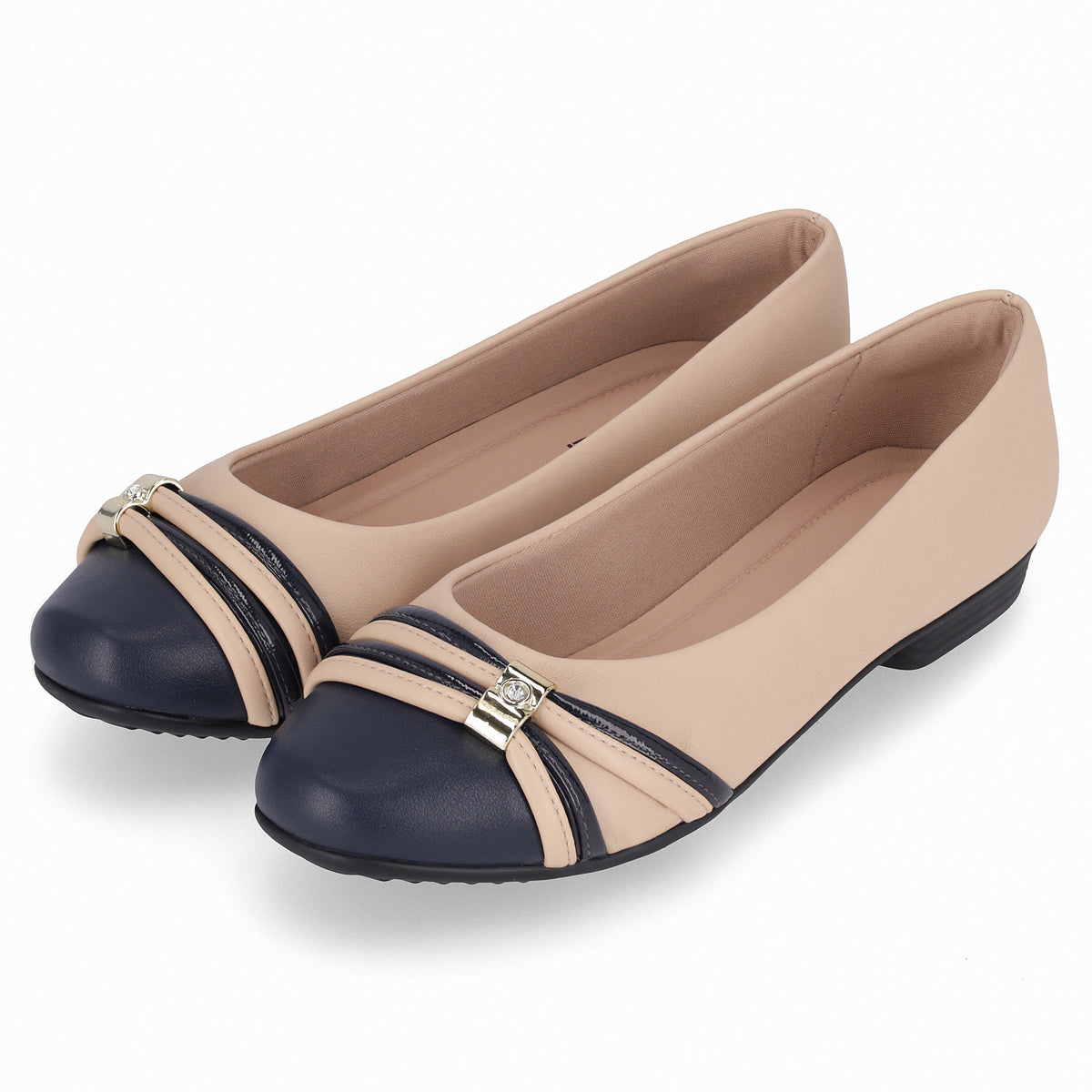 Ballerina Mujer Beige/Azul Raquel Piccadilly