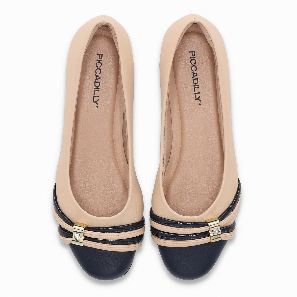 Ballerina Mujer Beige/Azul Raquel Piccadilly