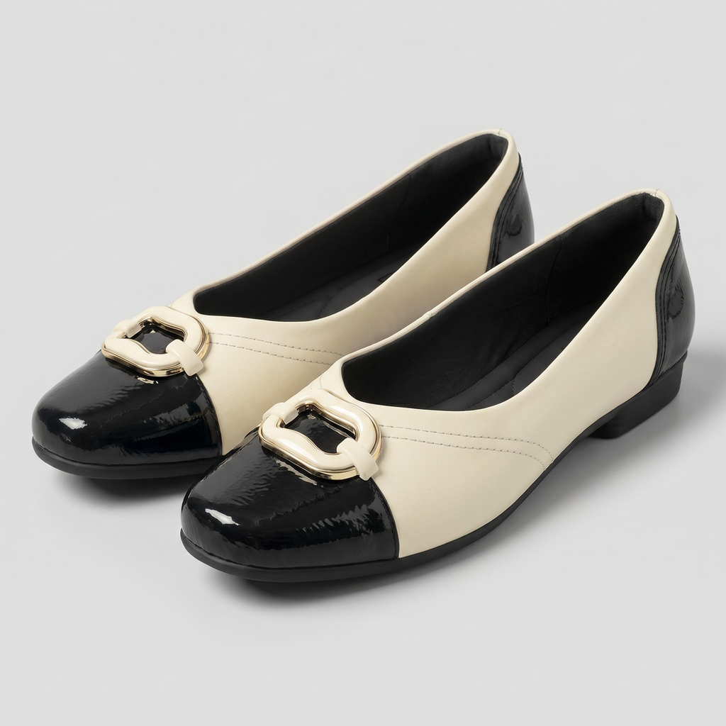 Ballerina Mujer Negro/Blanco Raquel 73 Piccadilly