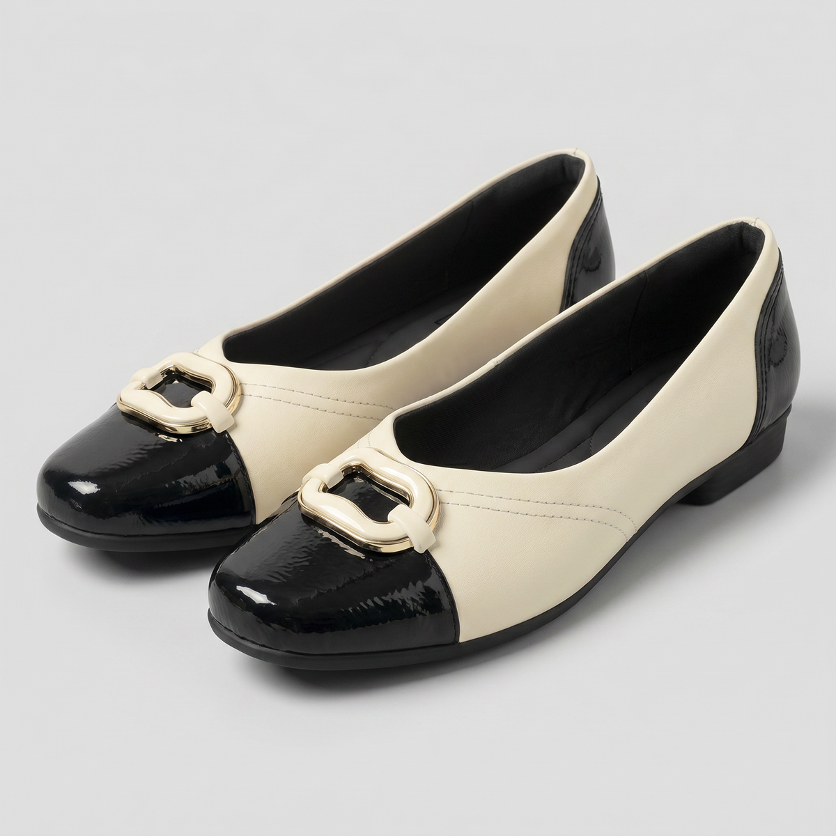 Ballerina Mujer Negro/Blanco Raquel 73 Piccadilly
