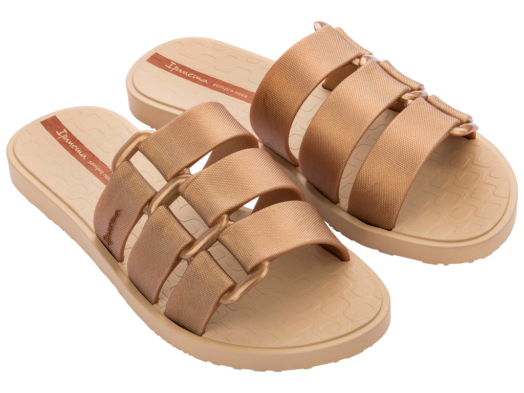 Sandalia Mujer Dorado/Beige Bold Ipanema