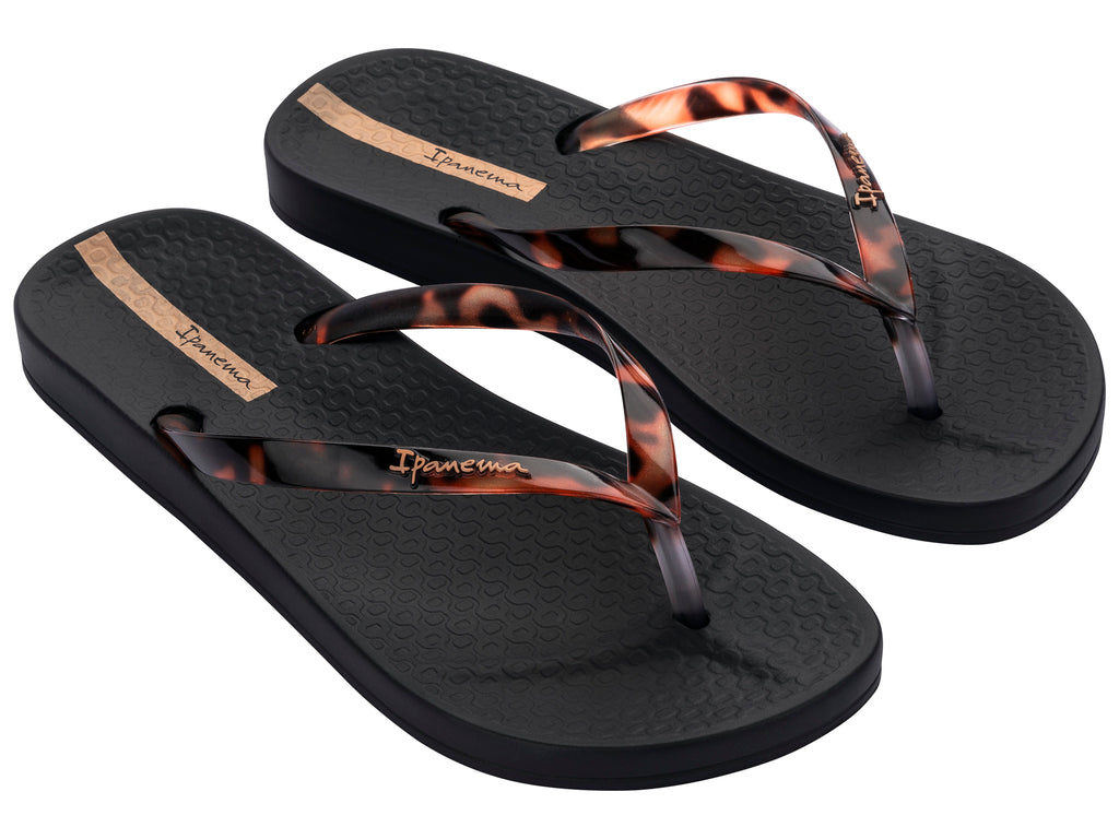 Sandalia Mujer Negro Connect Ipanema
