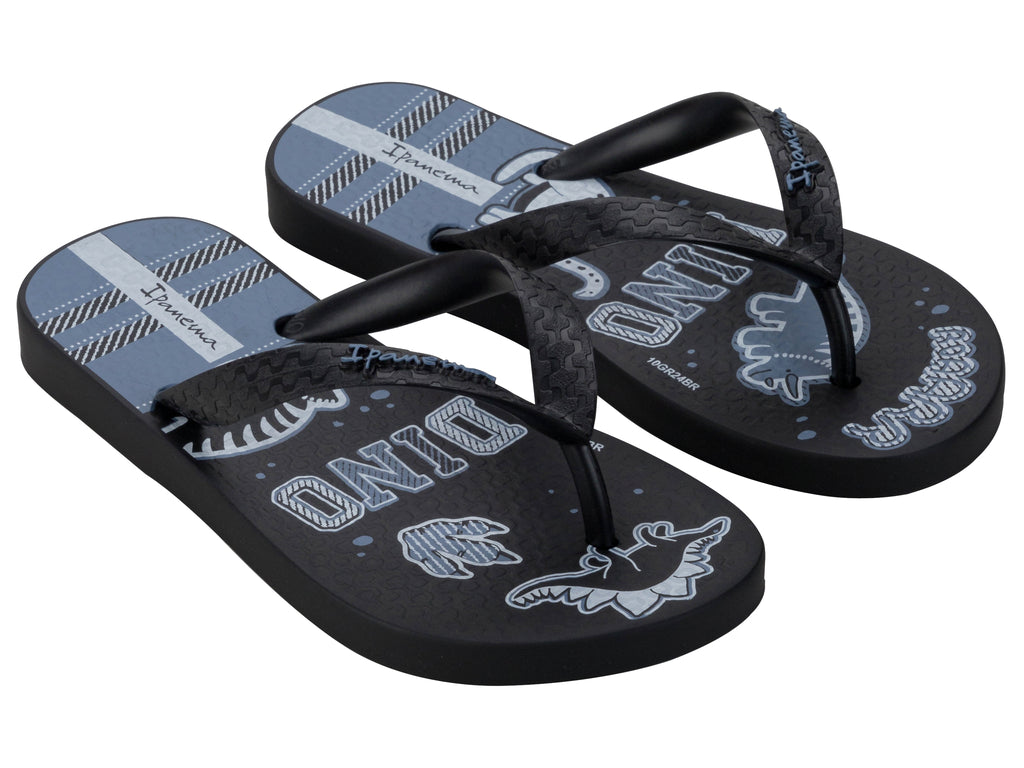 Sandalia Infantil Negro/Azul Fantasia Ipanema