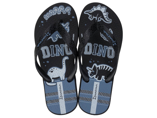 Sandalia Infantil Negro/Azul Fantasia Ipanema