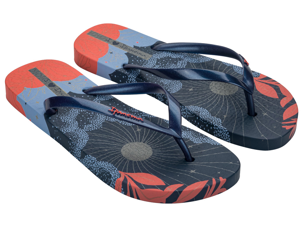 Sandalia Mujer Azul/Rojo Love Shine Ipanema