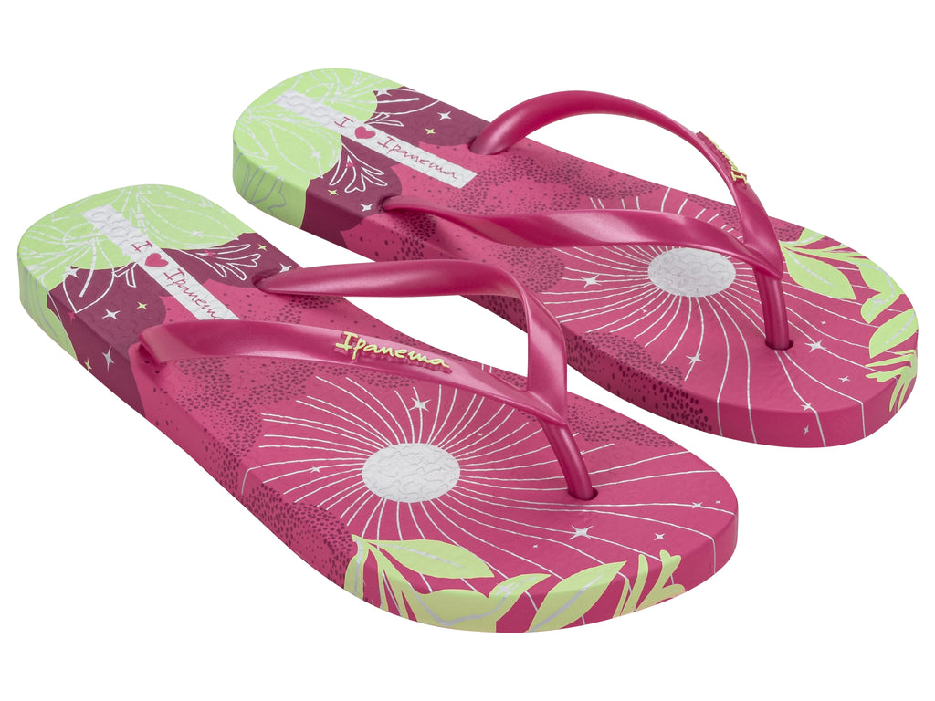 Sandalia Mujer Fucsia/Verde Love Shine Ipanema