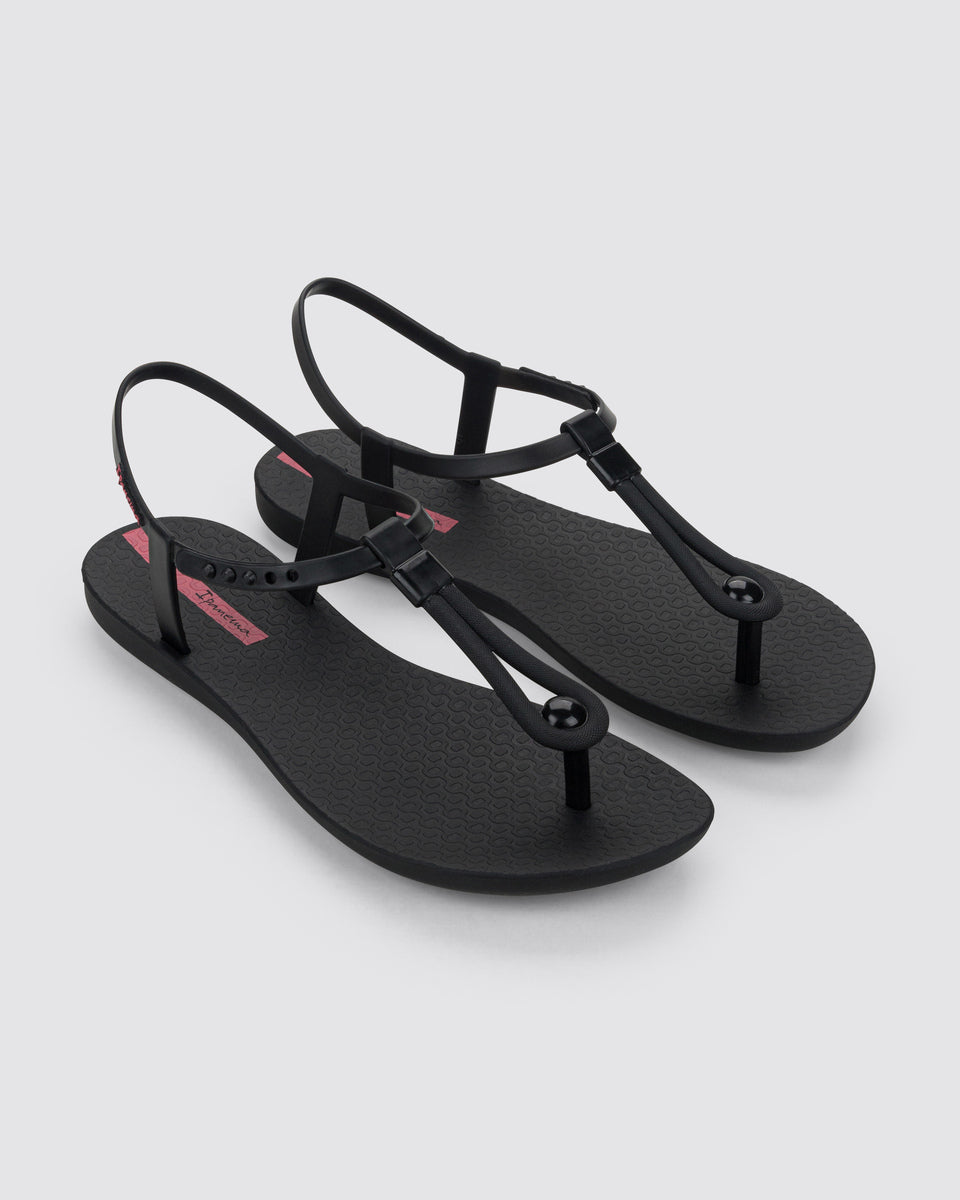 Sandalia Mujer Negro Class Slim 130 Ipanema
