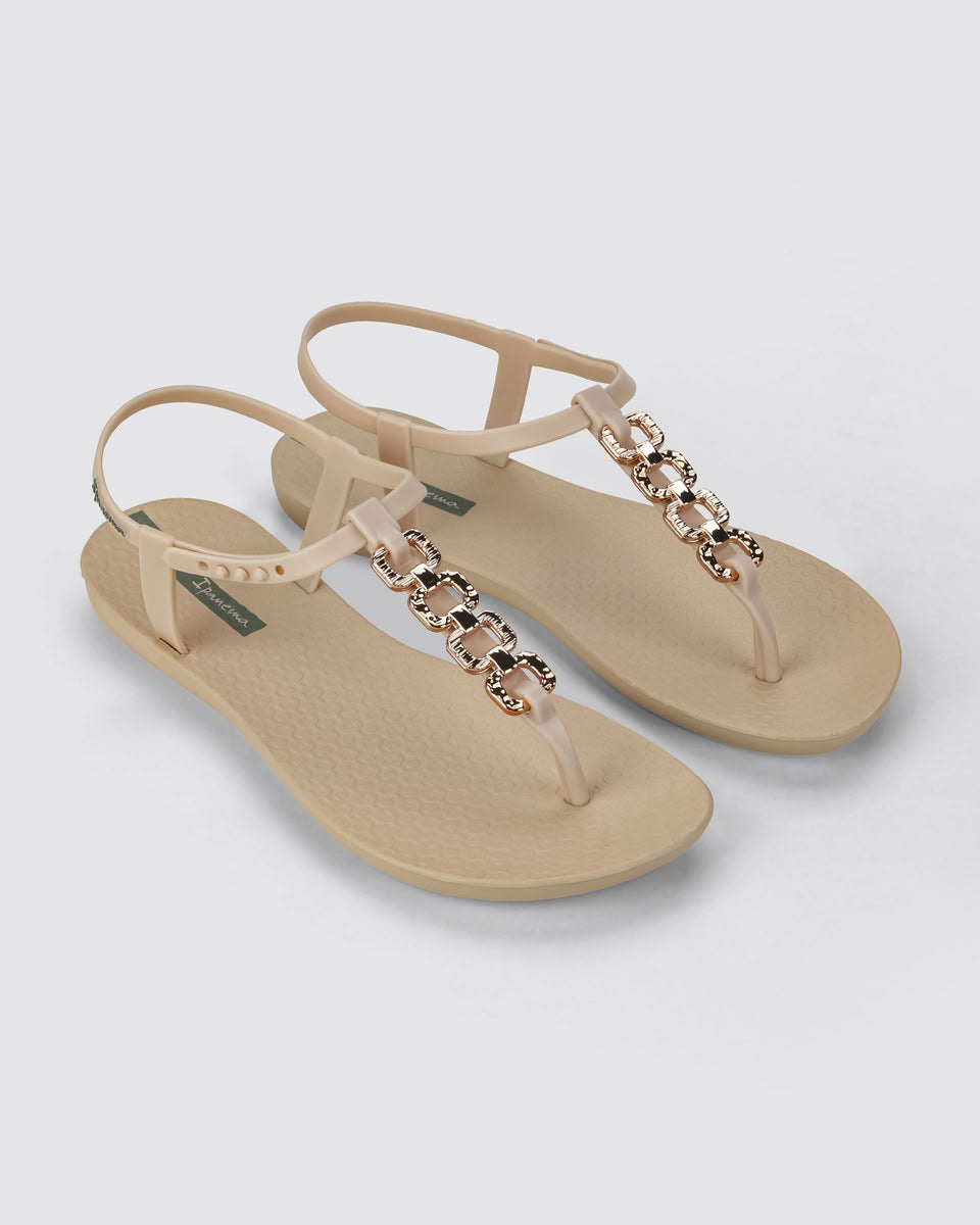 Sandalia Mujer Beige Class Forever  Ipanema