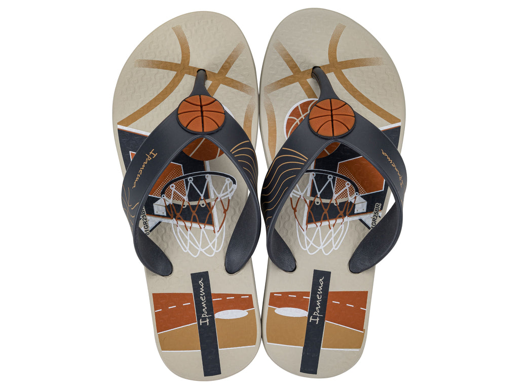 Sandalia Infantil Beige/Naranja Sporty Ipanema