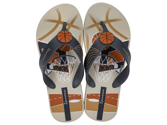 Sandalia Infantil Beige/Naranja Sporty Ipanema