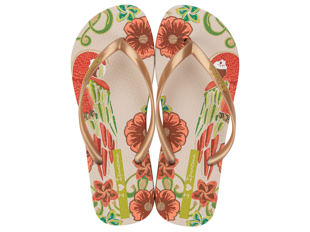 Sandalia Mujer Beige/Oro Summer Ipanema