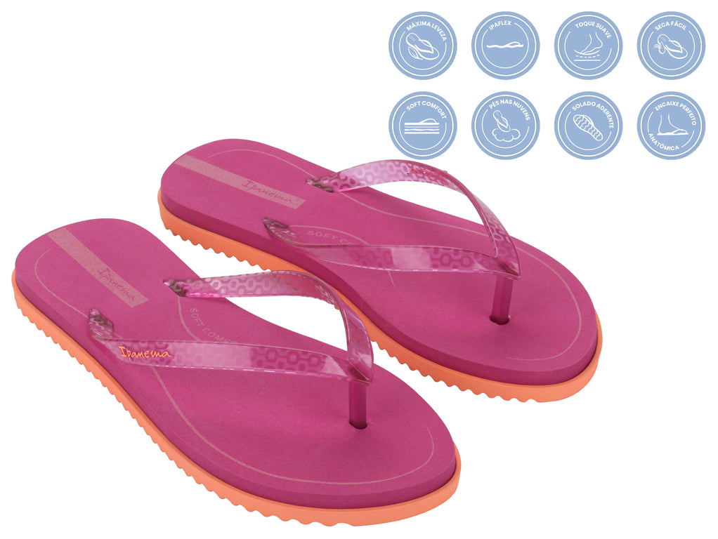 Sandalia Mujer Fucsia Rio Ipanema