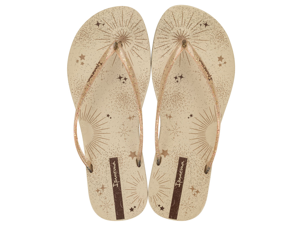 Sandalia Mujer Beige/Glitter Easy Mais Ipanema