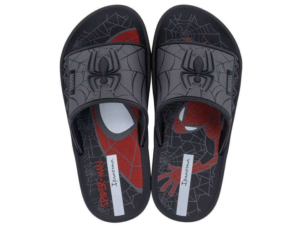Sandalia Infantil Negro/Gris Spiderman 163 Ipanema