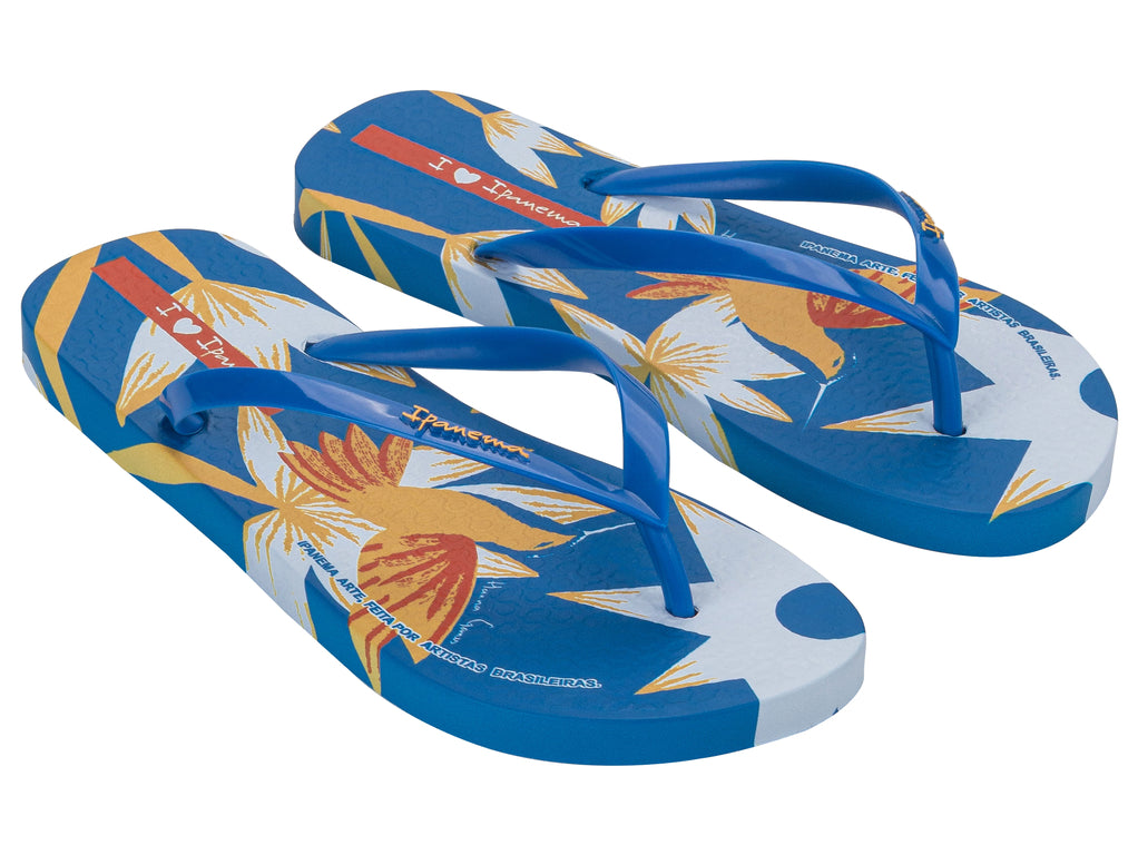 Sandalia Mujer Azul Arte Ad Ipanema