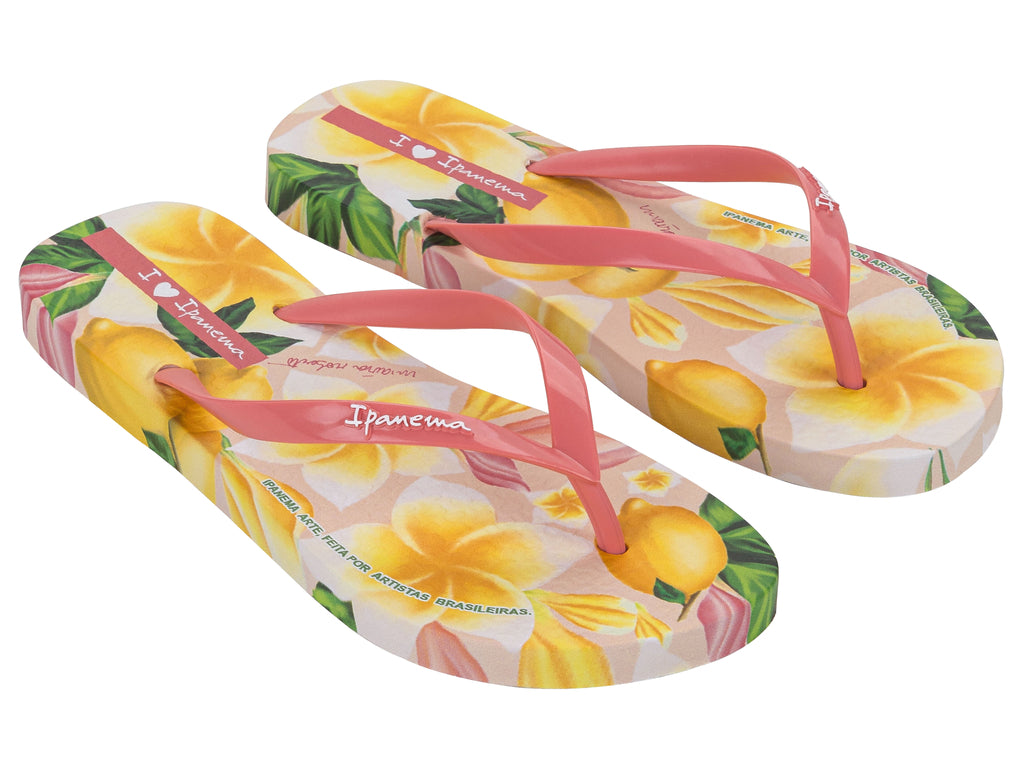 Sandalia Mujer Rosa/Amarillo Arte Ad Ipanema
