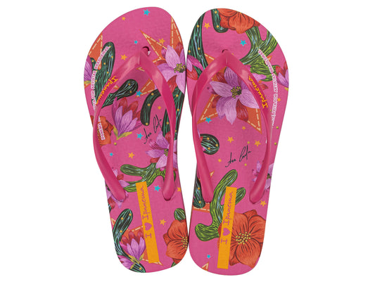 Sandalia Mujer Rosa/Verde Arte Ad Ipanema