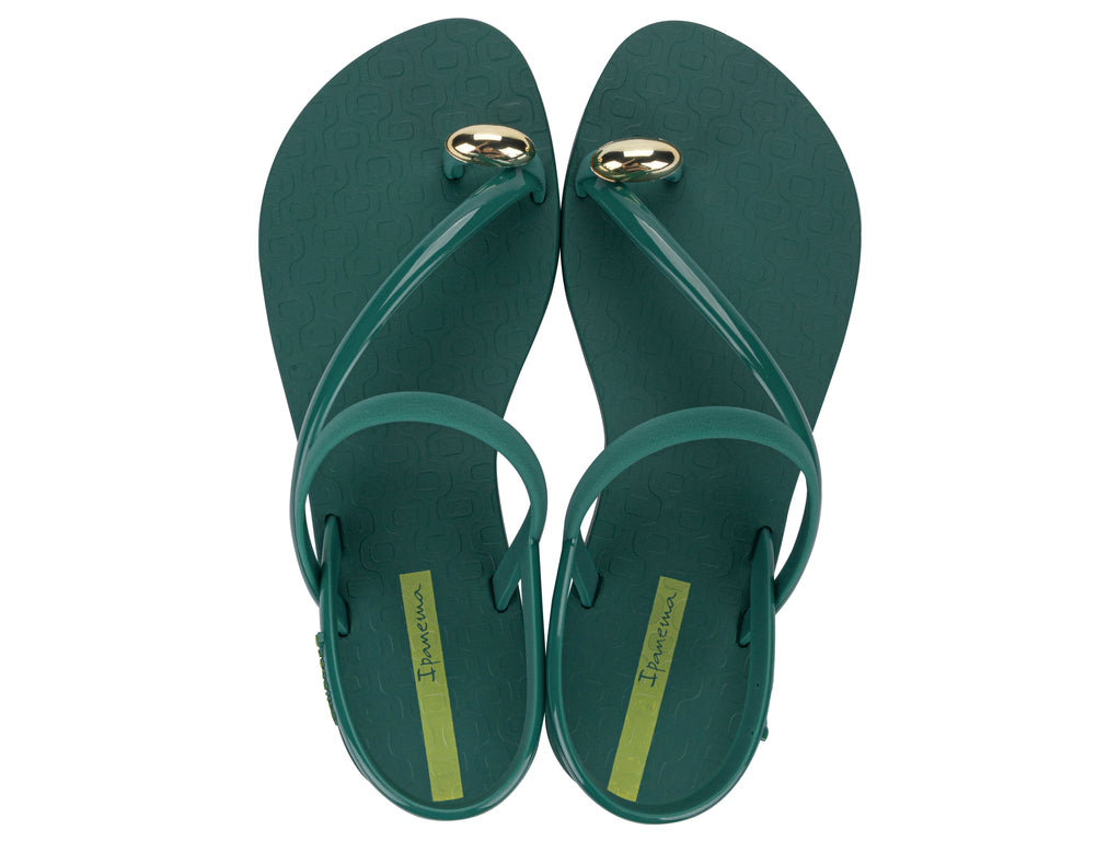 Sandalia Mujer Verde Glam Ring Ipanema