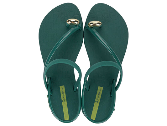 Sandalia Mujer Verde Glam Ring Ipanema