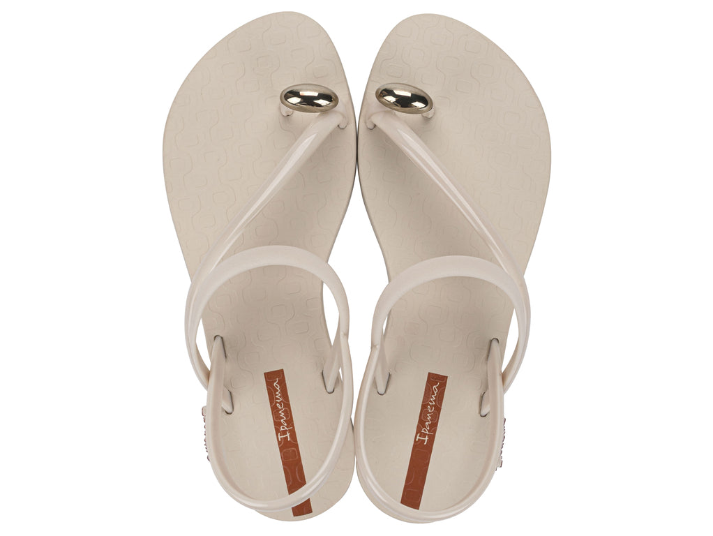 Sandalia Mujer Beige Glam Ring Ipanema