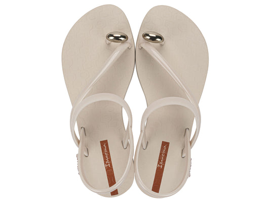 Sandalia Mujer Beige Glam Ring Ipanema