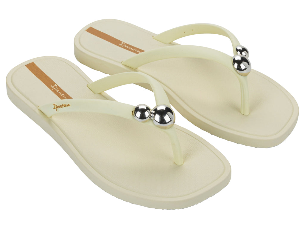Sandalia Mujer Beige Metal Chic Ipanema