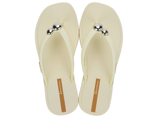 Sandalia Mujer Beige Metal Chic Ipanema