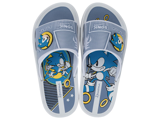 Sandalia Infantil Blanco/Azul Sonic Slide Ipanema